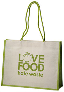 Tote Bags: Two Tone Jute Tote Bags